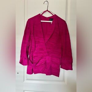 Alex Evenings Magenta Formal Top